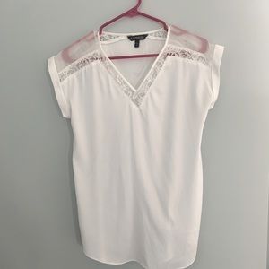 Express Silky V Neck Blouse